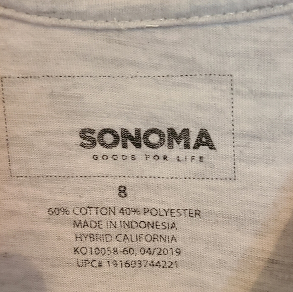 (1573) Sonoma Youths NASA T-Shirt,  Size 8, Color: Grey - Picture 5 of 10